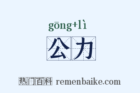 公力是什么意思的图片